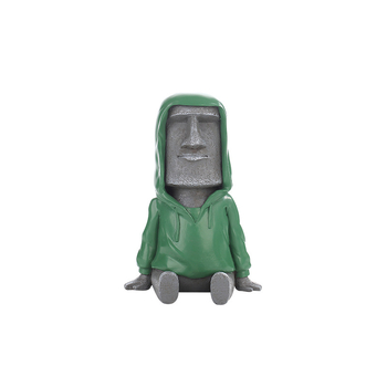 Moai statuja skandināvu minimālisma stilā — figūra no sintētiskā sveķu, Top rhyme zīmols, kods Dy2075, kategorija: figūra, piemērota viesistabai, TV skapim un rakstāmgaldam dekoram