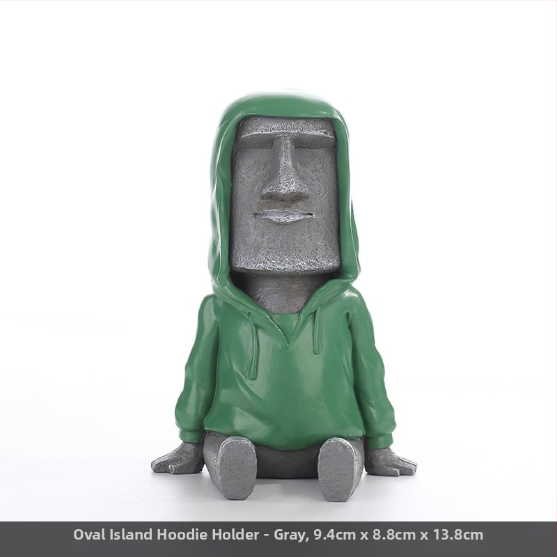 Moai statuja skandināvu minimālisma stilā — figūra no sintētiskā sveķu, Top rhyme zīmols, kods Dy2075, kategorija: figūra, piemērota viesistabai, TV skapim un rakstāmgaldam dekoram