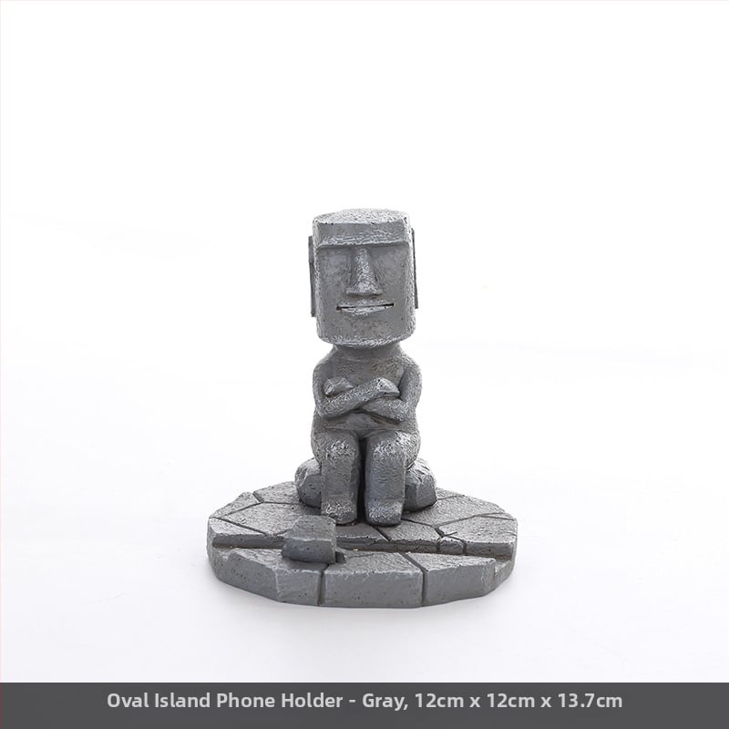 Moai statuja skandināvu minimālisma stilā — figūra no sintētiskā sveķu, Top rhyme zīmols, kods Dy2075, kategorija: figūra, piemērota viesistabai, TV skapim un rakstāmgaldam dekoram