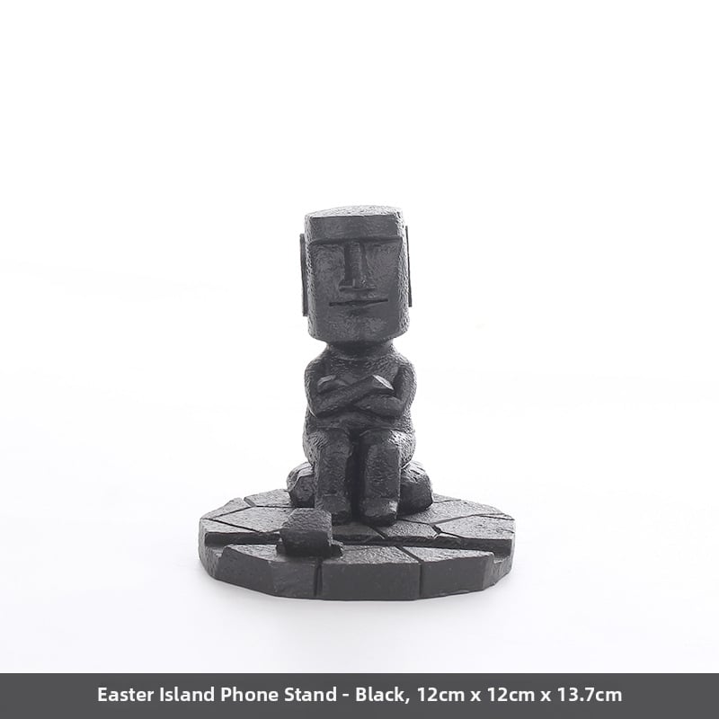 Moai statuja skandināvu minimālisma stilā — figūra no sintētiskā sveķu, Top rhyme zīmols, kods Dy2075, kategorija: figūra, piemērota viesistabai, TV skapim un rakstāmgaldam dekoram