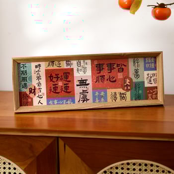 Teak koka dekoratīvā figūra ieejai un dzīvojamai istabai, jauns činoiserijas stils, amatniecība: cits; dāvana dzimšanas dienā un Ziemassvētkiem