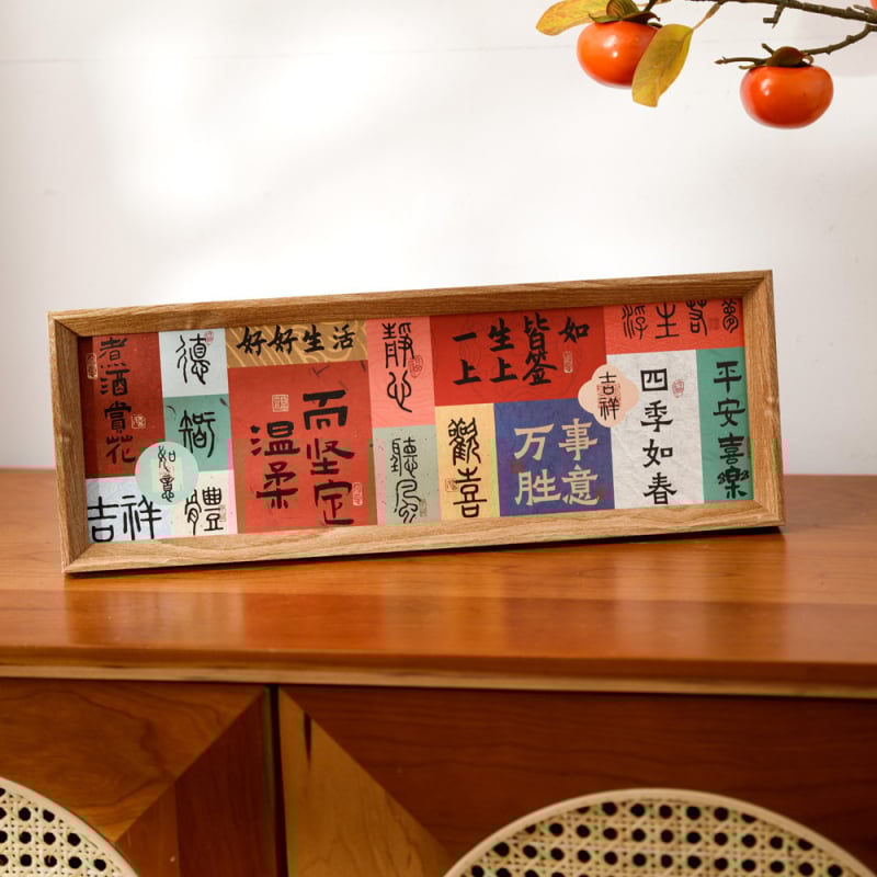 Teak koka dekoratīvā figūra ieejai un dzīvojamai istabai, jauns činoiserijas stils, amatniecība: cits; dāvana dzimšanas dienā un Ziemassvētkiem