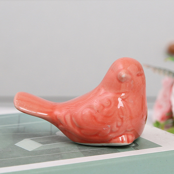 Keramikas putnu skulptūra, mīļa dizaina, mūsdienu minimālisma stils, mājas dekors dzīvojamajai istabai un darba telpai, TV skapja dekoram