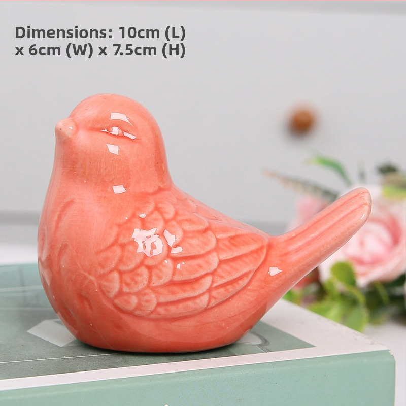 Keramikas putnu skulptūra, mīļa dizaina, mūsdienu minimālisma stils, mājas dekors dzīvojamajai istabai un darba telpai, TV skapja dekoram