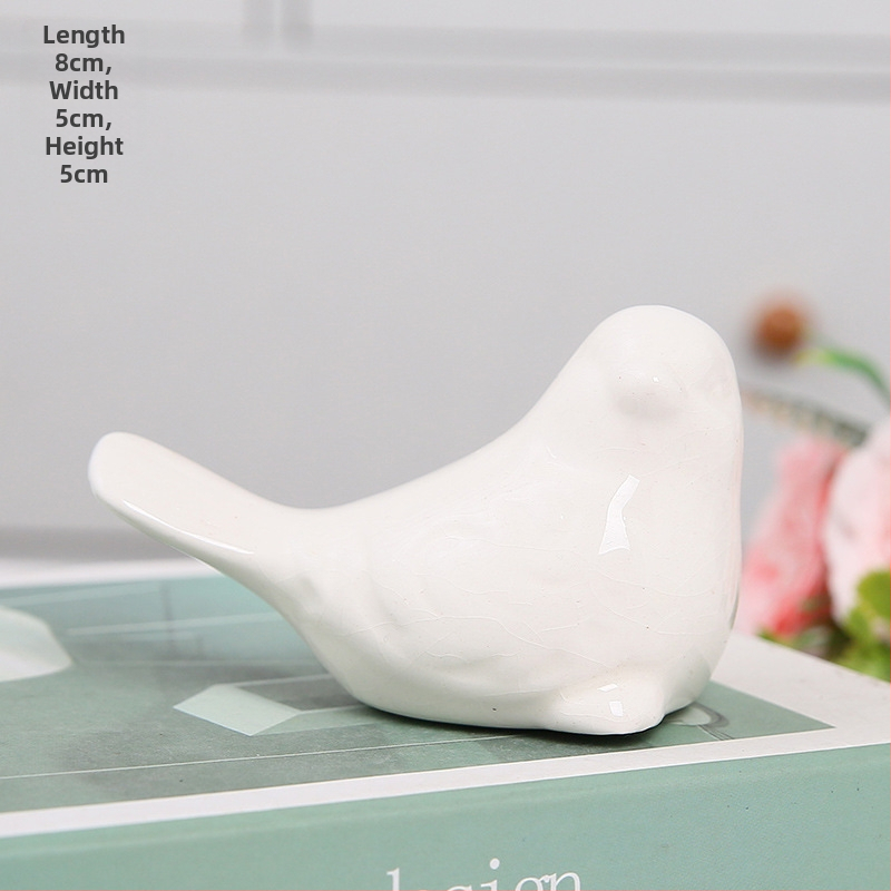 Keramikas putnu skulptūra, mīļa dizaina, mūsdienu minimālisma stils, mājas dekors dzīvojamajai istabai un darba telpai, TV skapja dekoram