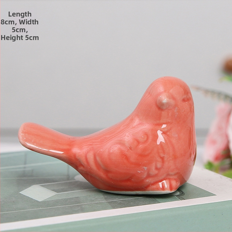 Keramikas putnu skulptūra, mīļa dizaina, mūsdienu minimālisma stils, mājas dekors dzīvojamajai istabai un darba telpai, TV skapja dekoram