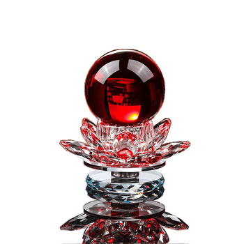 Kristāla Lotus dekors ar lampas pamatni un kristāla lodīte - Materiāls: bambuss; Stils: Ķīniešu stils; Pasūtījuma apstrāde: Jā; Preces numurs: 1009200268