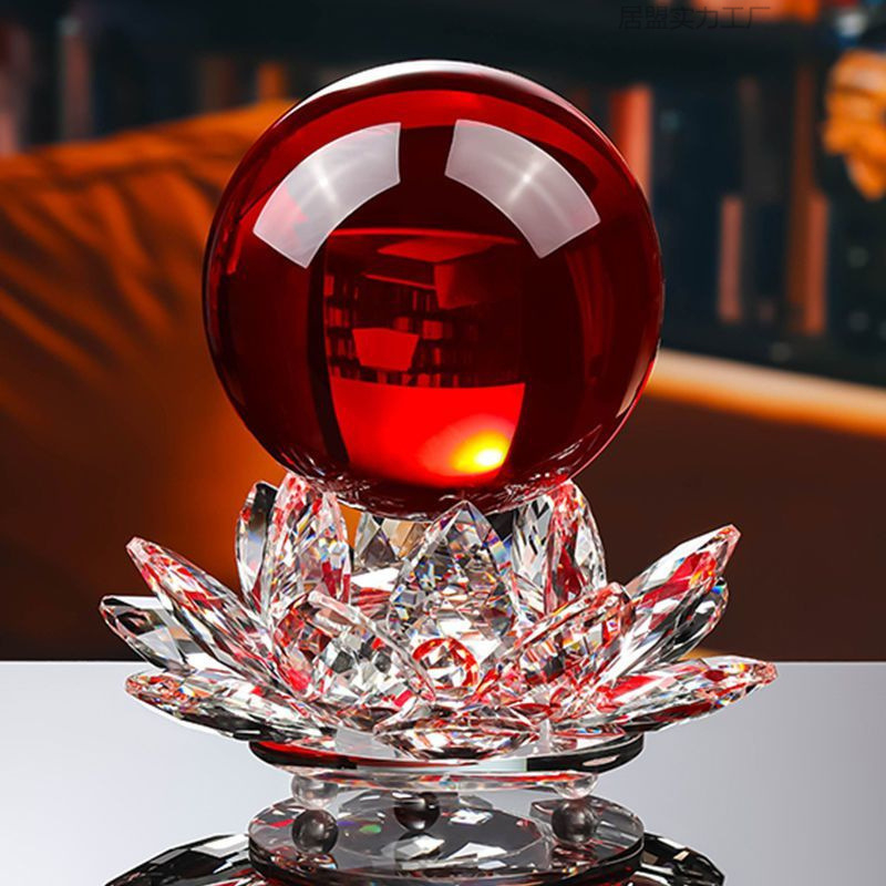 Kristāla Lotus dekors ar lampas pamatni un kristāla lodīte - Materiāls: bambuss; Stils: Ķīniešu stils; Pasūtījuma apstrāde: Jā; Preces numurs: 1009200268