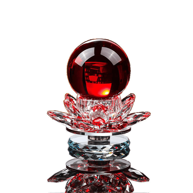 Kristāla Lotus dekors ar lampas pamatni un kristāla lodīte - Materiāls: bambuss; Stils: Ķīniešu stils; Pasūtījuma apstrāde: Jā; Preces numurs: 1009200268