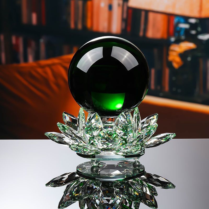 Kristāla Lotus dekors ar lampas pamatni un kristāla lodīte - Materiāls: bambuss; Stils: Ķīniešu stils; Pasūtījuma apstrāde: Jā; Preces numurs: 1009200268