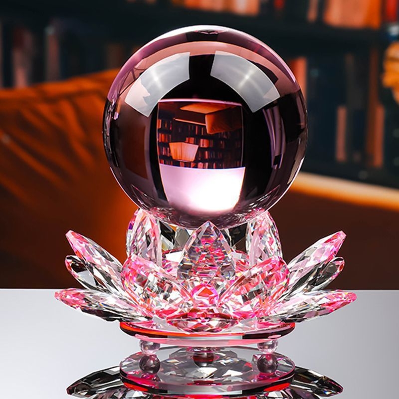 Kristāla Lotus dekors ar lampas pamatni un kristāla lodīte - Materiāls: bambuss; Stils: Ķīniešu stils; Pasūtījuma apstrāde: Jā; Preces numurs: 1009200268