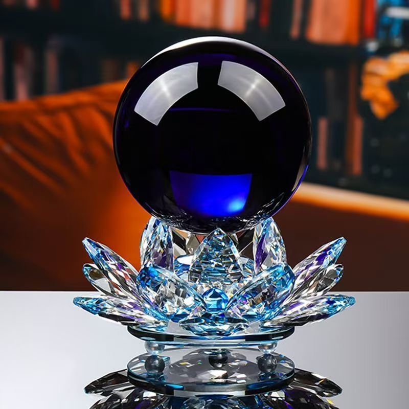 Kristāla Lotus dekors ar lampas pamatni un kristāla lodīte - Materiāls: bambuss; Stils: Ķīniešu stils; Pasūtījuma apstrāde: Jā; Preces numurs: 1009200268