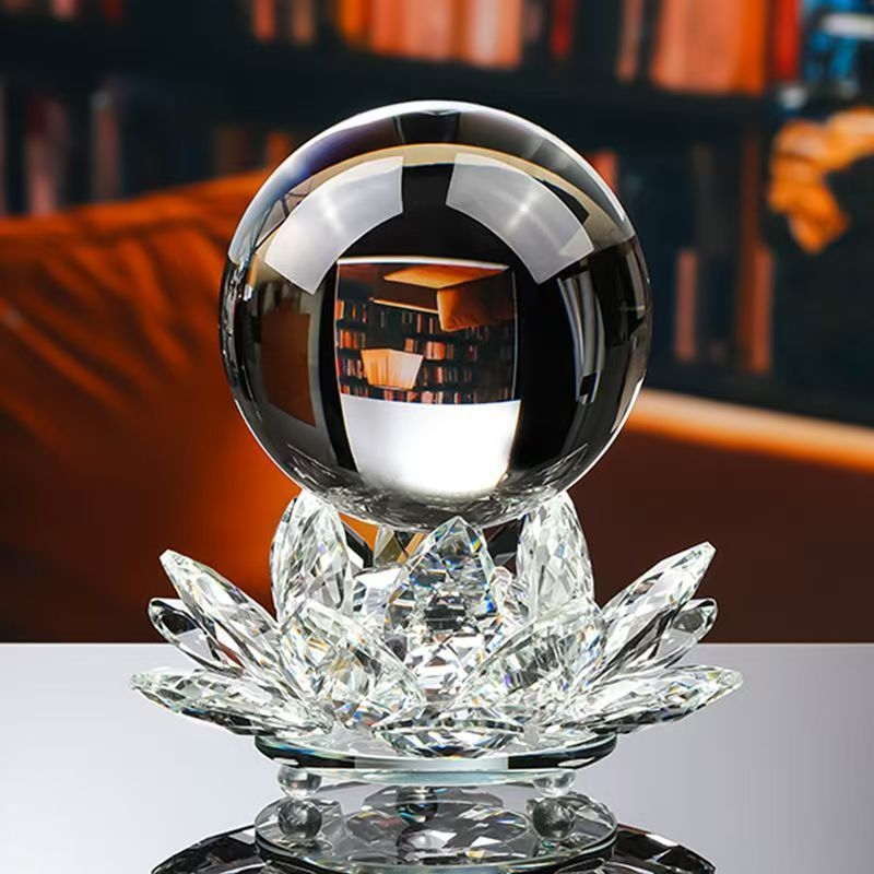 Kristāla Lotus dekors ar lampas pamatni un kristāla lodīte - Materiāls: bambuss; Stils: Ķīniešu stils; Pasūtījuma apstrāde: Jā; Preces numurs: 1009200268