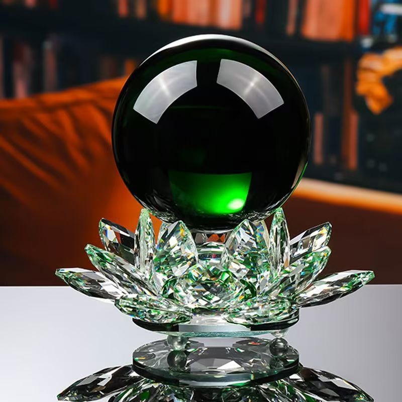 Kristāla Lotus dekors ar lampas pamatni un kristāla lodīte - Materiāls: bambuss; Stils: Ķīniešu stils; Pasūtījuma apstrāde: Jā; Preces numurs: 1009200268