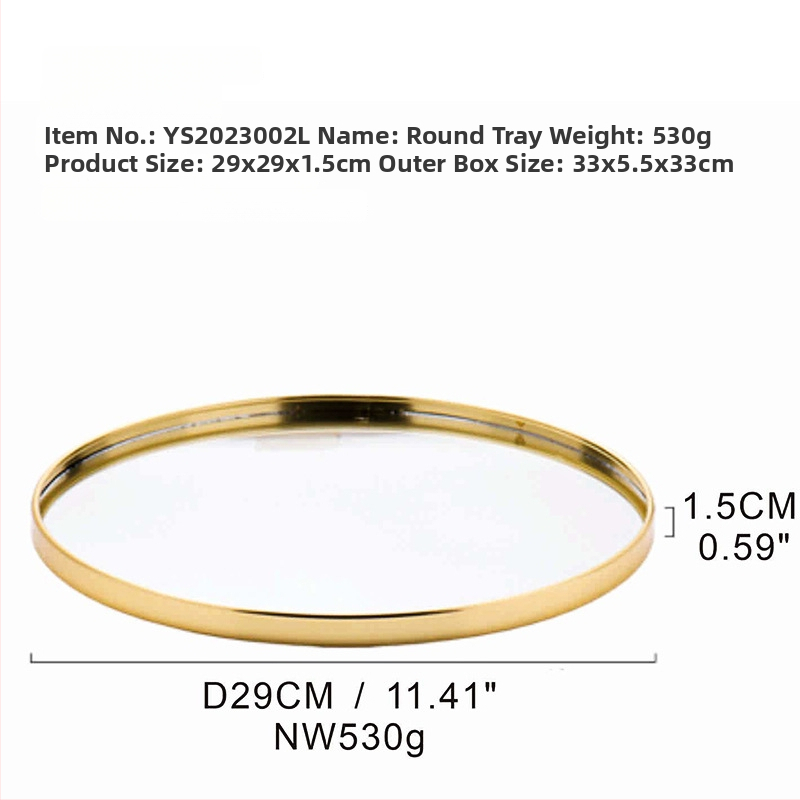 Viegls luksusa stila metāla spoguļa trauks ar daudzpusīgu neregulāru formu, pakaramais spogulis dzīvojamai istabai