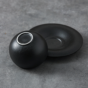 Keramiska kafijas krūze, retro vieglā luksusa stils, pielāgojama, latte art iespēja, svars 500 g (Keramikas materiāls • Latte art iespēja • Pielāgojama • Svars 500 g • Retro vieglā luksusa stils)