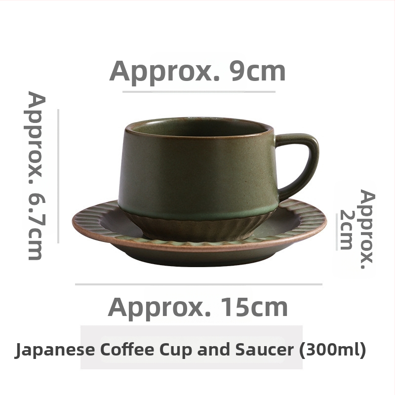 Keramikas kafas krūze ar ziedu rakstu, retro stilā, divu vienību komplekts, mikroviļņu krāsnij droša un izturīga pret augstām temperatūrām