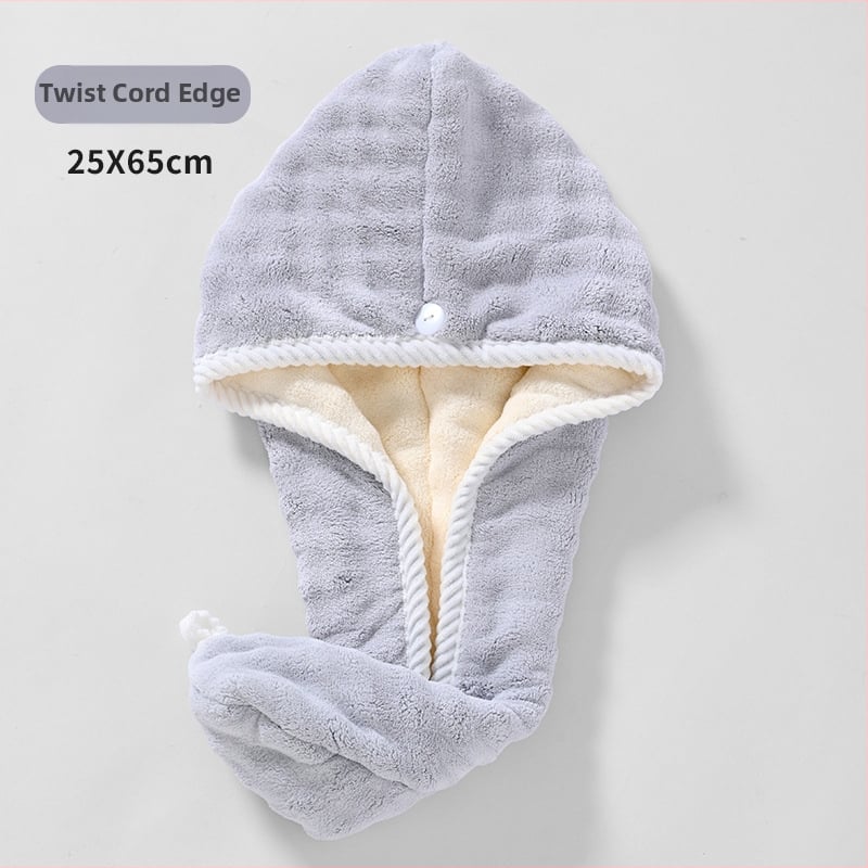 Női hajszárító sapka, korall flock anyag, 140–169 g, szegélyezés, Chuhui márka