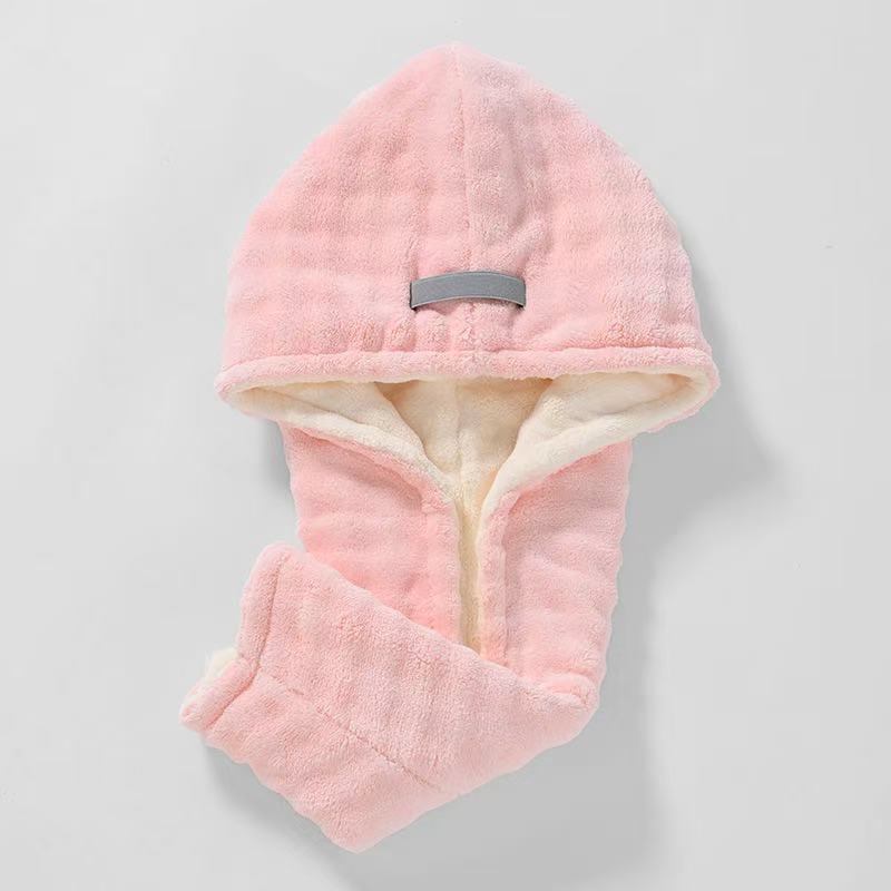 Női hajszárító sapka, korall flock anyag, 140–169 g, szegélyezés, Chuhui márka