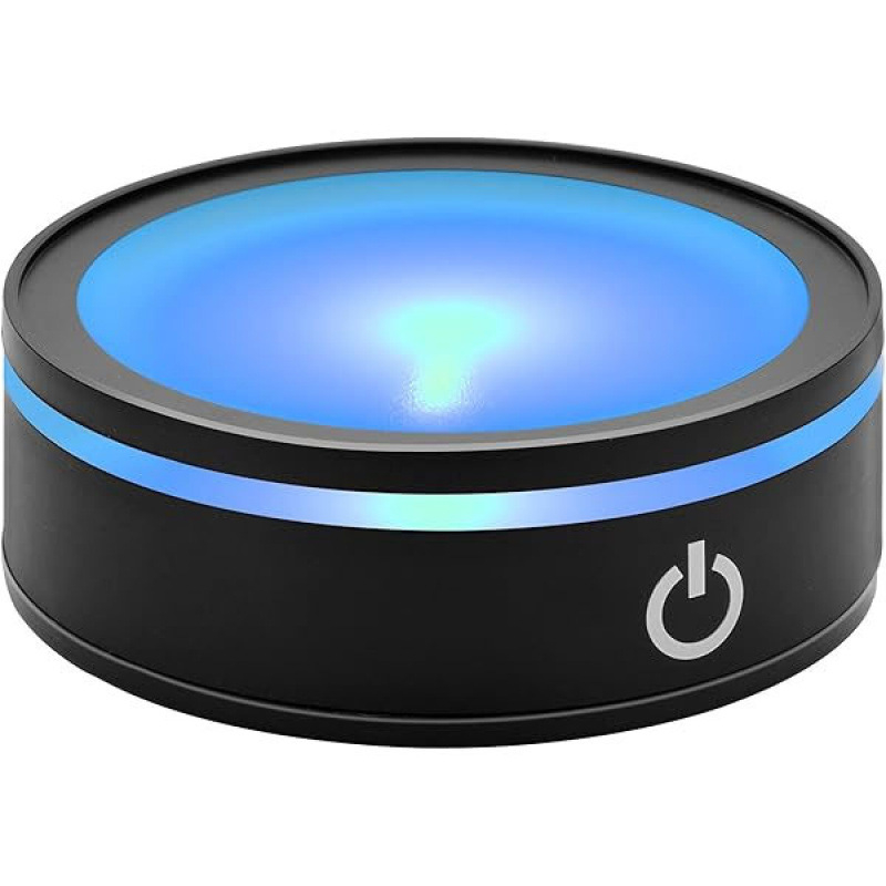 Nakts gaismas dekors ar pieskāriena sensoru, seši mirgošanas režīmi un dubultā lampas pamatne — plastmasa, mūsdienīgs stils