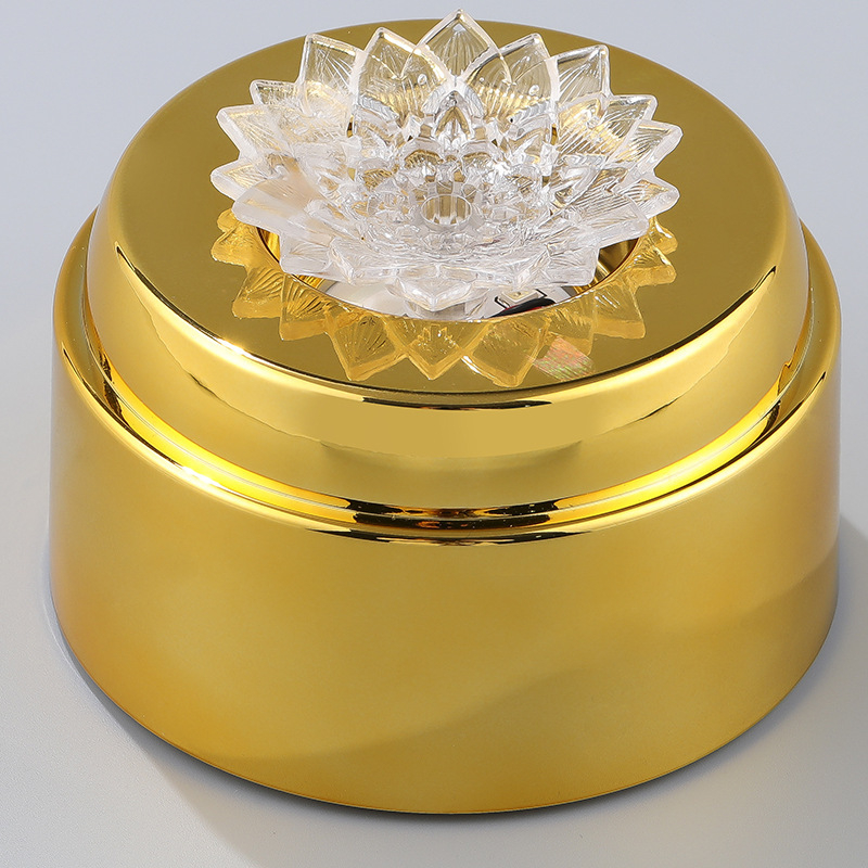 Nakts gaismas dekors ar pieskāriena sensoru, seši mirgošanas režīmi un dubultā lampas pamatne — plastmasa, mūsdienīgs stils