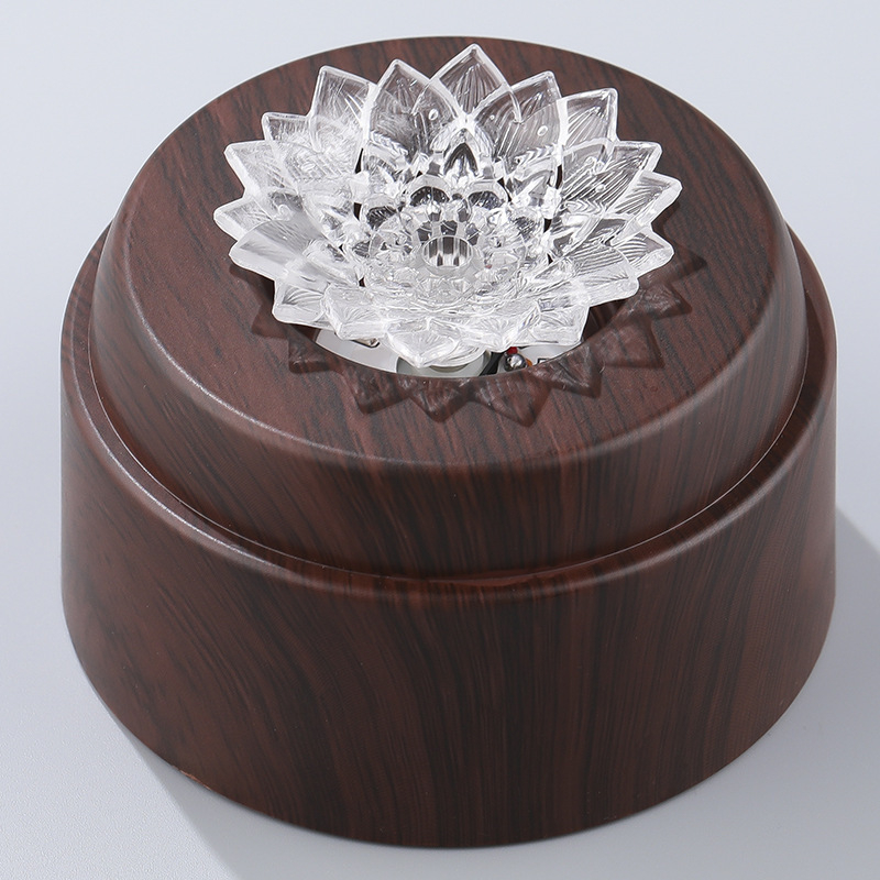 Nakts gaismas dekors ar pieskāriena sensoru, seši mirgošanas režīmi un dubultā lampas pamatne — plastmasa, mūsdienīgs stils