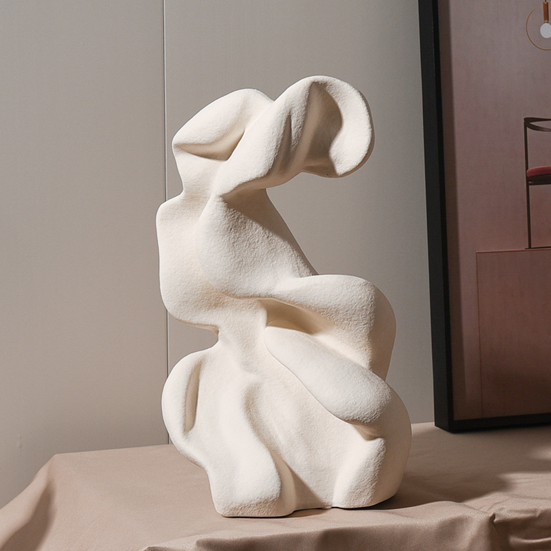 Keramikas dekoratīvā figūra mājai, porcelāns, ģeometrisks dizains, mūsdienīgs minimālisms, zīmols Clear Day