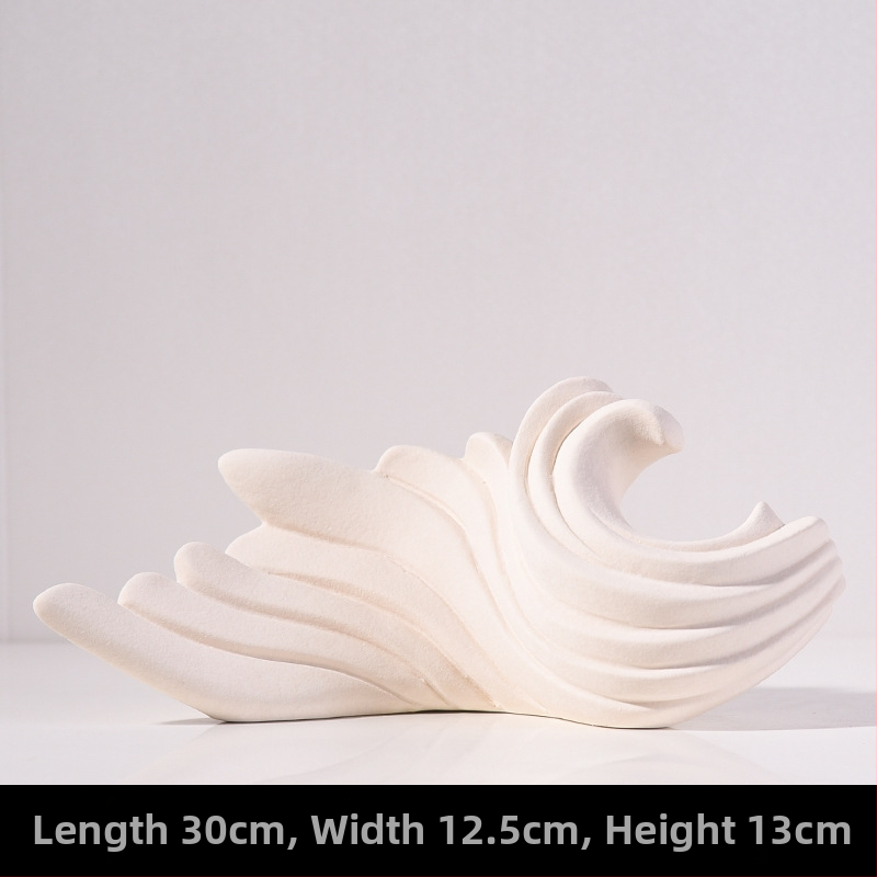 Keramikas dekoratīvā figūra mājai, porcelāns, ģeometrisks dizains, mūsdienīgs minimālisms, zīmols Clear Day