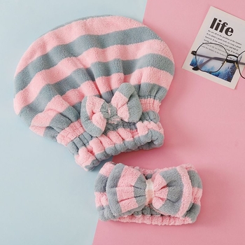 Unique mikrošķiedras matu žāvēšanas cepure, 150D diegs, masa zem 30 g