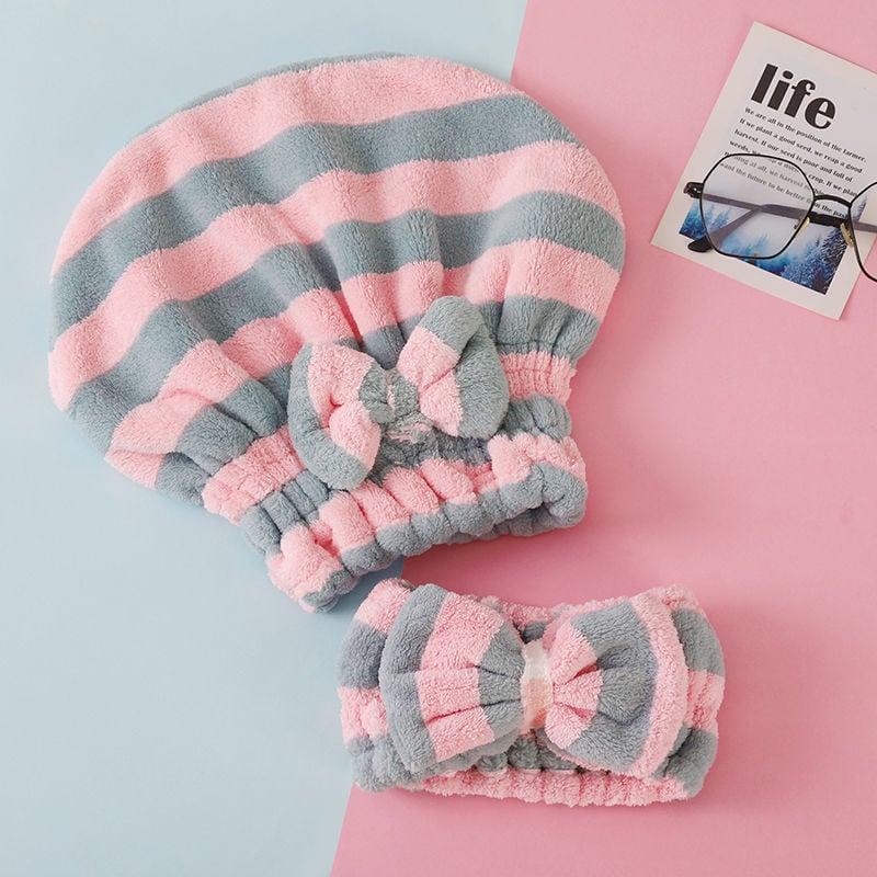 Unique mikrošķiedras matu žāvēšanas cepure, 150D diegs, masa zem 30 g