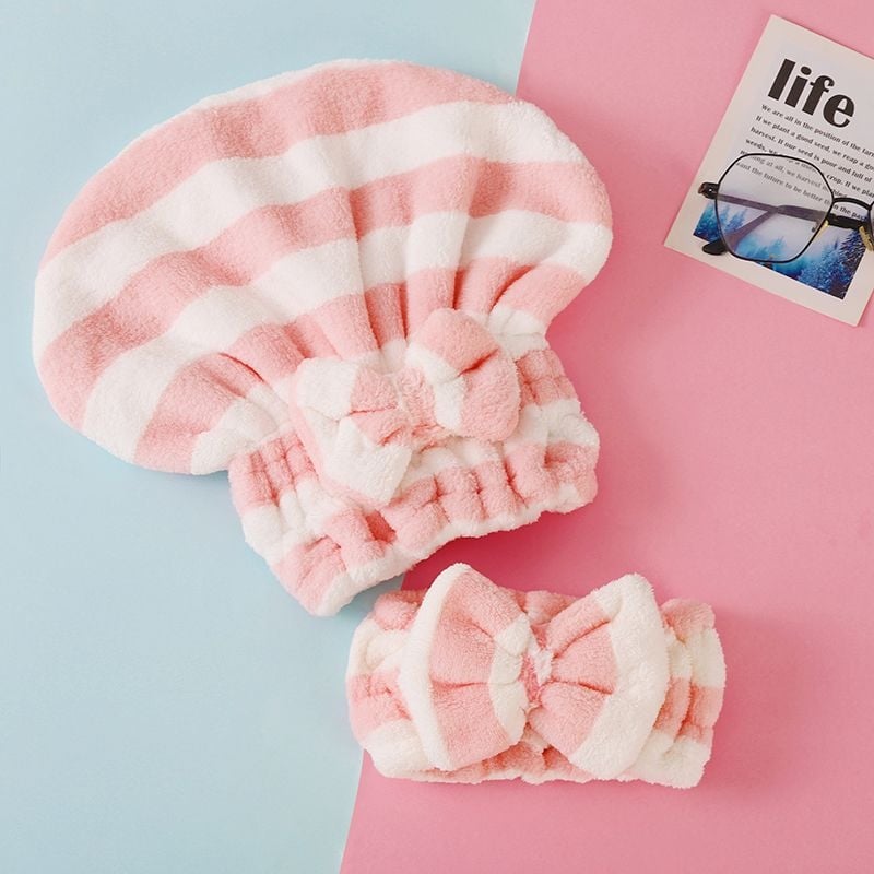 Unique mikrošķiedras matu žāvēšanas cepure, 150D diegs, masa zem 30 g