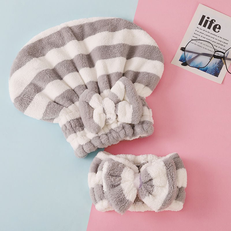 Unique mikrošķiedras matu žāvēšanas cepure, 150D diegs, masa zem 30 g