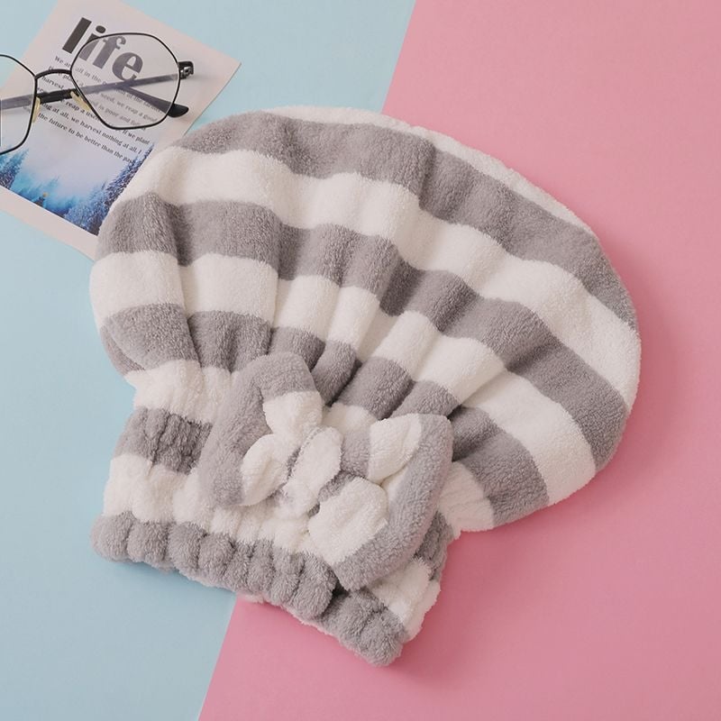 Unique mikrošķiedras matu žāvēšanas cepure, 150D diegs, masa zem 30 g