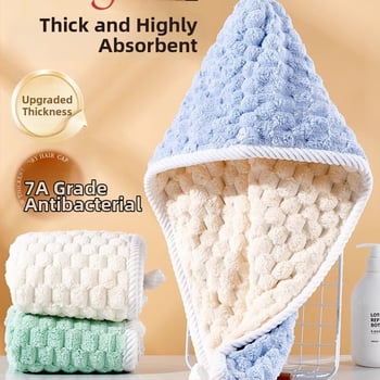 Gyerekeknek szánt hajszárító sapka, dupla rétegű, vastagabb, nagy nedvszívó képesség, gyors száradás