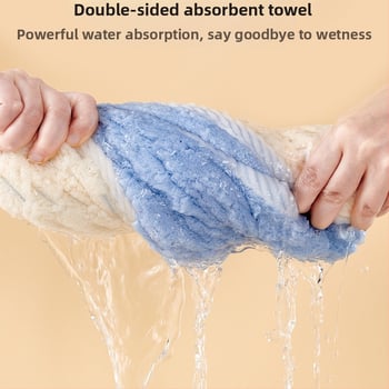 Gyerekeknek szánt hajszárító sapka, dupla rétegű, vastagabb, nagy nedvszívó képesség, gyors száradás