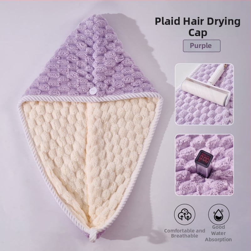 Gyerekeknek szánt hajszárító sapka, dupla rétegű, vastagabb, nagy nedvszívó képesség, gyors száradás