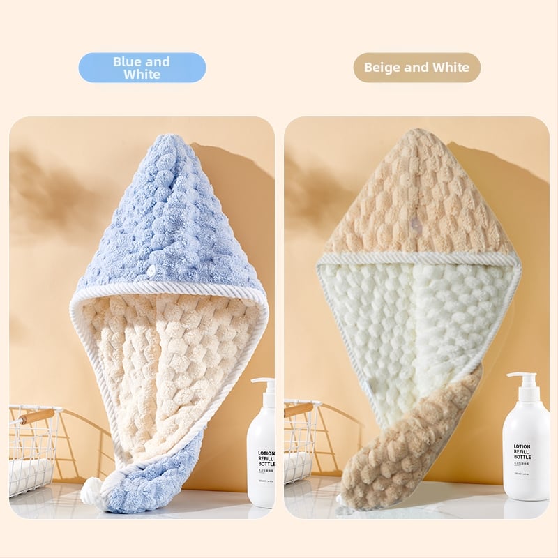 Gyerekeknek szánt hajszárító sapka, dupla rétegű, vastagabb, nagy nedvszívó képesség, gyors száradás