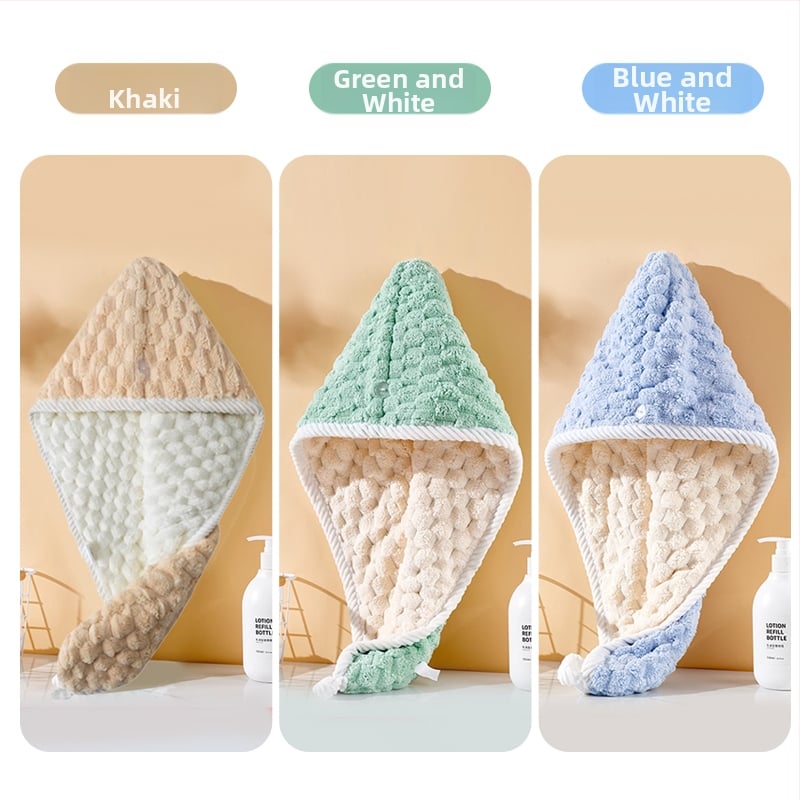 Gyerekeknek szánt hajszárító sapka, dupla rétegű, vastagabb, nagy nedvszívó képesség, gyors száradás