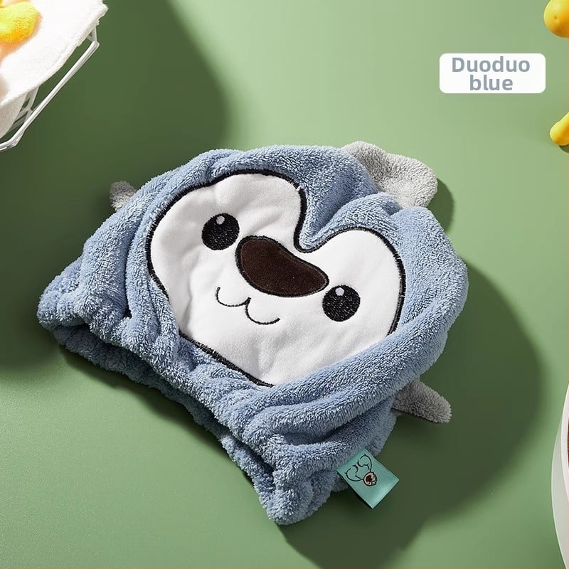 Gyerekeknek szánt hajszárító sapka, dupla rétegű, vastagabb, nagy nedvszívó képesség, gyors száradás