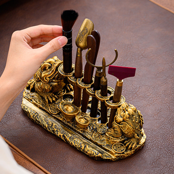 Set ceremonial de ceai Six Gentlemen pentru Kung Fu — accesorii din rășină de înaltă calitate, trusă completă de instrumente pentru ceai, 0,5 kg, ambalaj inclus, vara 2024