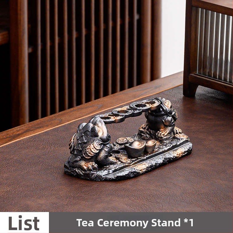 Set ceremonial de ceai Six Gentlemen pentru Kung Fu — accesorii din rășină de înaltă calitate, trusă completă de instrumente pentru ceai, 0,5 kg, ambalaj inclus, vara 2024