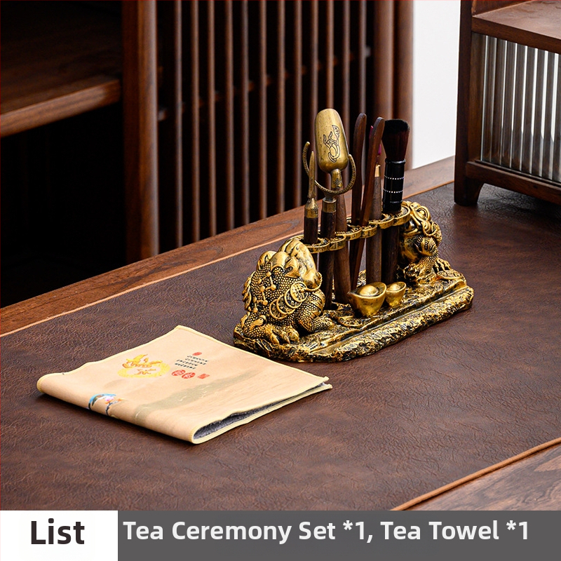 Set ceremonial de ceai Six Gentlemen pentru Kung Fu — accesorii din rășină de înaltă calitate, trusă completă de instrumente pentru ceai, 0,5 kg, ambalaj inclus, vara 2024