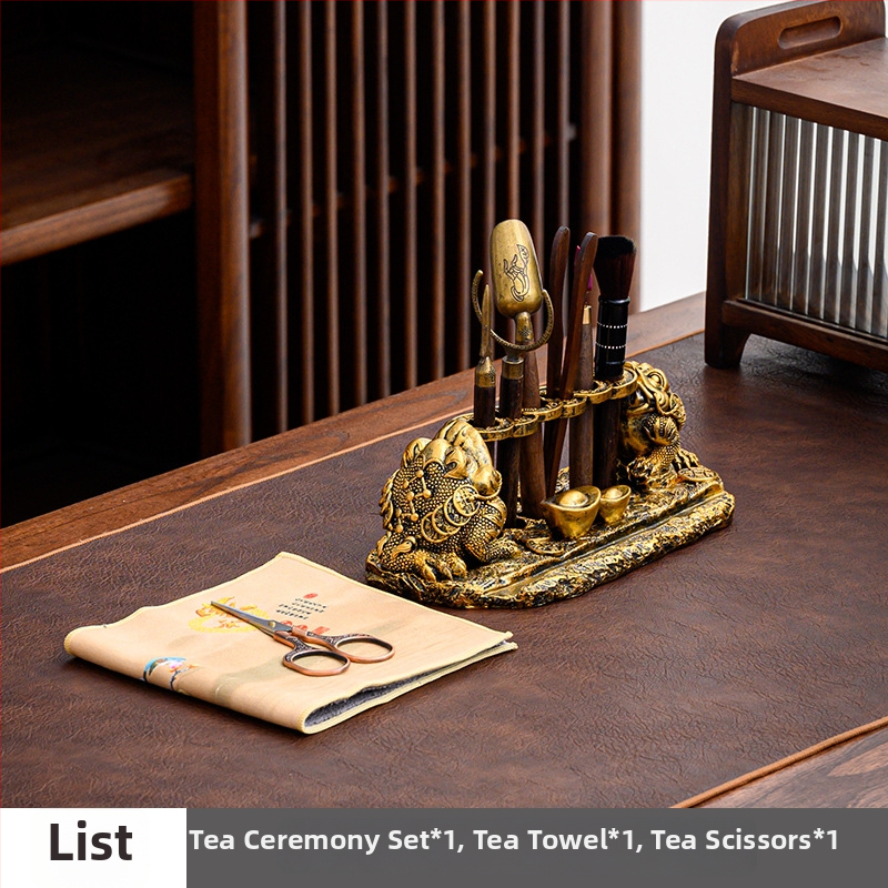 Set ceremonial de ceai Six Gentlemen pentru Kung Fu — accesorii din rășină de înaltă calitate, trusă completă de instrumente pentru ceai, 0,5 kg, ambalaj inclus, vara 2024