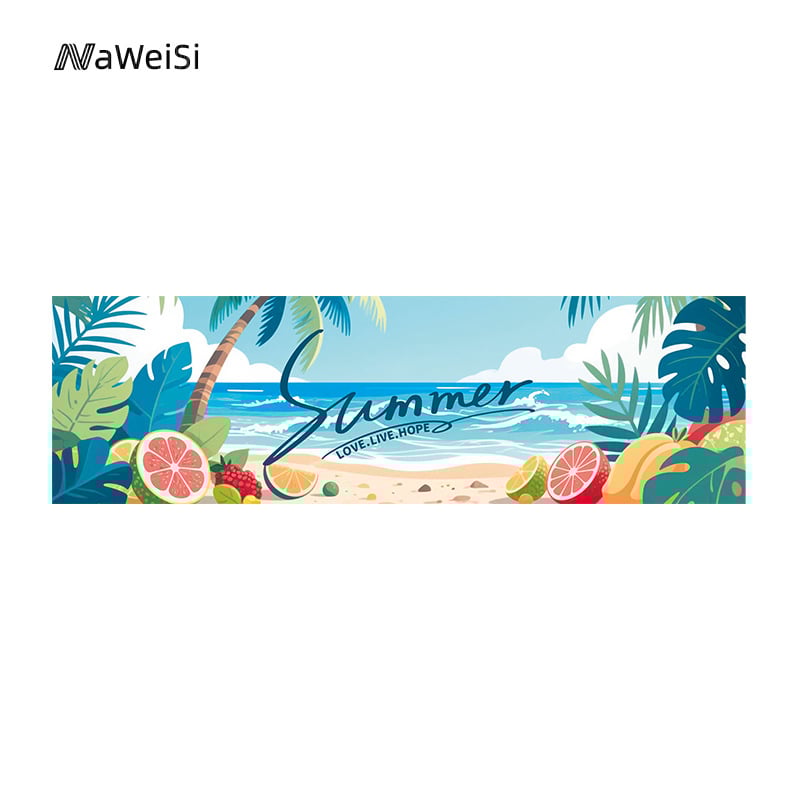 Navis mikrofibras sporta dvielis – drukāts logotips, 21 pavedienu viengabalīga konstrukcija, ātra žāvēšana, svars 180–250 g, absorbcija 5–10 s