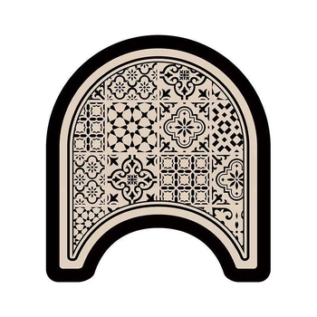 Комплект от три овални диатомитни подложки за баня и вход – бързосъхнещи, перящи се, стил лукс