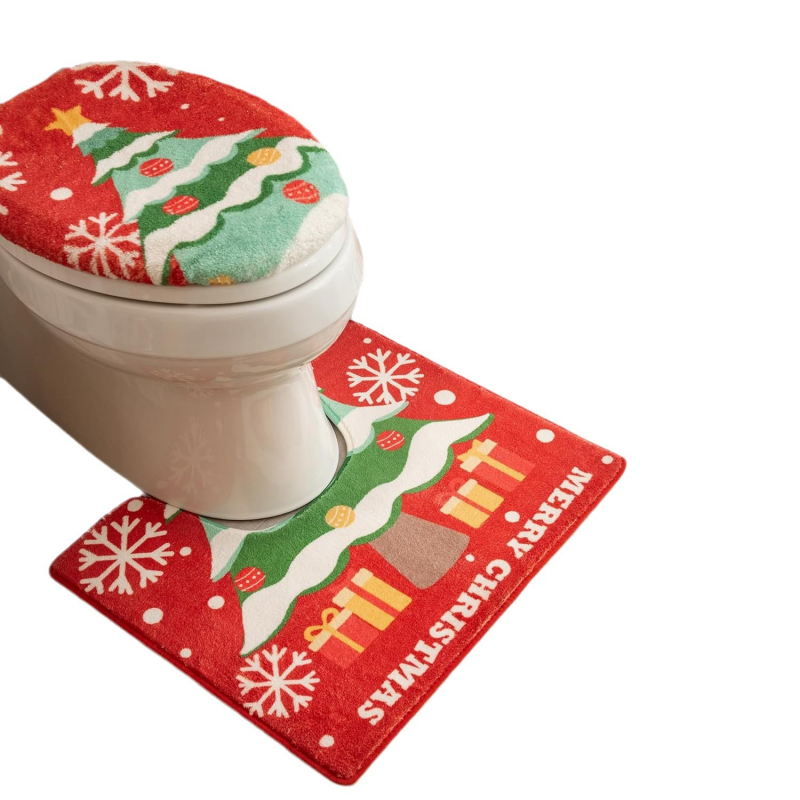 Комплект от три банни подложки за пода, полиестерно влакно, печатен дизайн, специална форма, персонализиране, миещи се