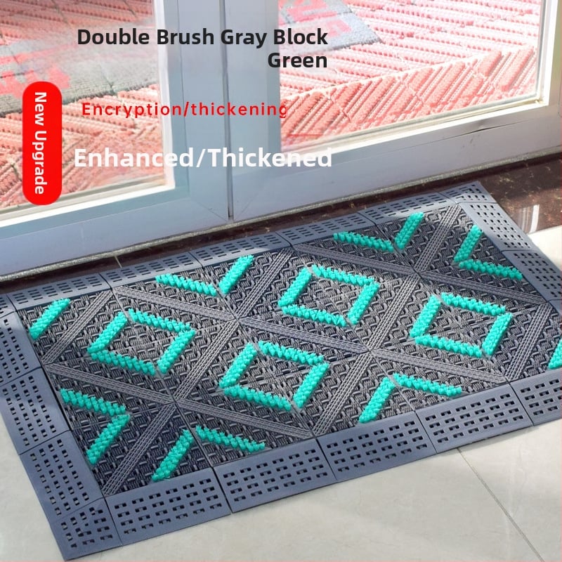 Подова постелка - нехлъзгаща се, външна входна за хотел, събира кал и прах, квадратна, дебелина 2,5 cm, пластмасов полимер, персонализируема за комерсиална употреба