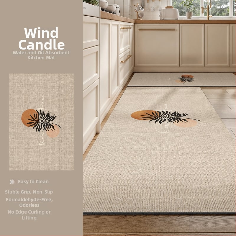 Кухненски подов килим: Неплъзгащ се, Маслоустойчив, Миещ се, Водопоглъщащ, Диатомна глина