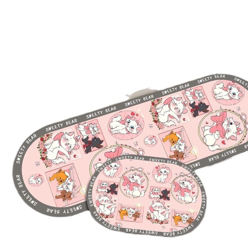 Įėjimo kilimėlis su animaciniu piešiniu iš diatomito molio, sugeria vandenį, neslidus, tinkamas vonios, virtuvės, svetainės ir įėjimo zonai