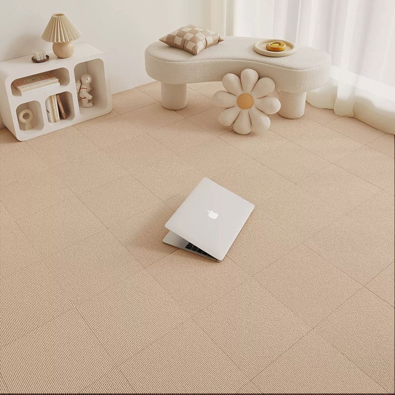 Pašlīmējošas kvadrātveida grīdas plāksnes, poliestera šķiedra, vienots raksts, mazgājam veļas mašīnā, japāņu stils, mūsdienīga vienkāršība